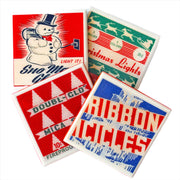 Quirks! coaster set Vintage Christmas Drink Coaster Set