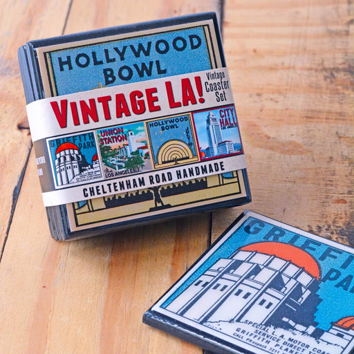 Quirks! coaster set Vintage Los Angeles Drink Coaster Set