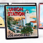Quirks! coaster set Vintage Los Angeles Drink Coaster Set