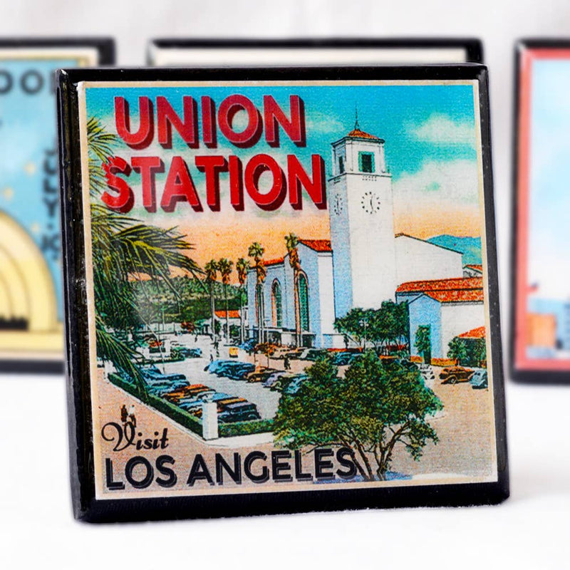 Quirks! coaster set Vintage Los Angeles Drink Coaster Set