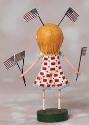 Quirks! Collectible Figurines Fannie's Flags Lori Mitchell Figurine