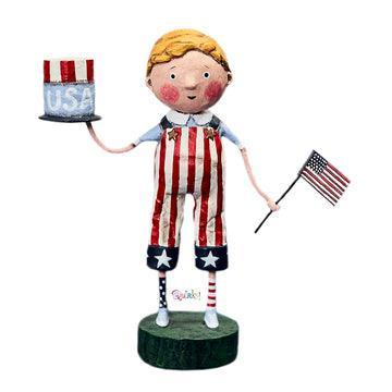 Quirks! Collectible Figurines Land that I Love Lori Mitchell Patriotic Figurine
