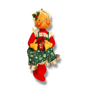 Quirks! Collectible Figurines Vintage Annalee Mrs Claus Knitting Doll