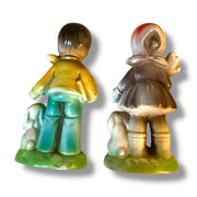 Quirks! Collectible Figurines Vintage Mid-Century Ceramic Boy and Girl Figurine Set