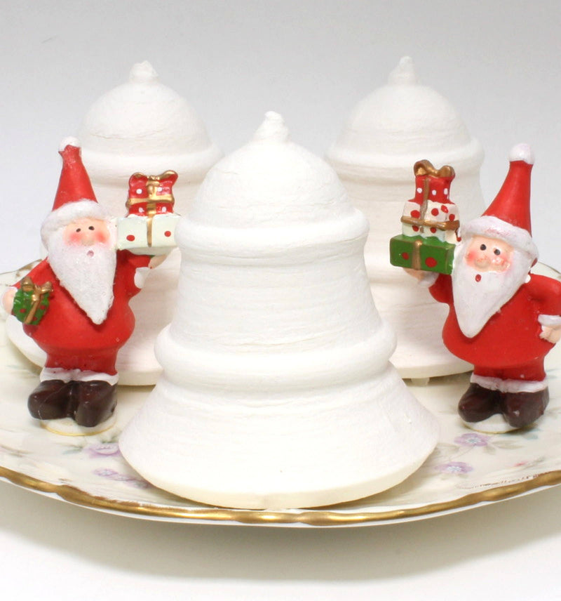 Quirks! craft supplies Christmas Bells - 2.5" German Spun Cotton - Set of 4