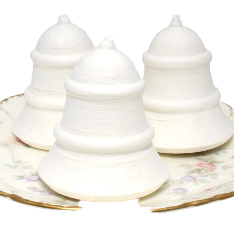 Quirks! craft supplies Christmas Bells - 2.5" German Spun Cotton - Set of 4