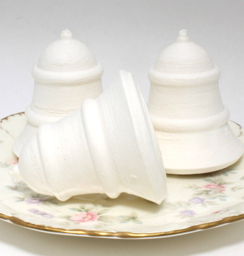 Quirks! craft supplies Christmas Bells - 2.5" German Spun Cotton - Set of 4