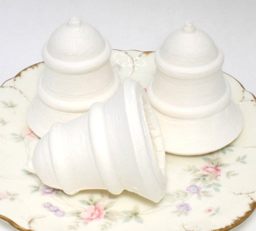 Quirks! craft supplies Christmas Bells - 2.5" German Spun Cotton - Set of 4