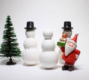 Quirks! craft supplies Christmas Snowman - 2.25" Tall Spun Cotton - Set of 6