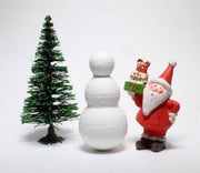 Quirks! craft supplies Christmas Snowman - 2.25" Tall Spun Cotton - Set of 6