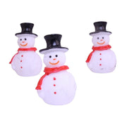 Quirks! craft supplies Retro Plastic Mini Snowman 1.25" - Set of 3