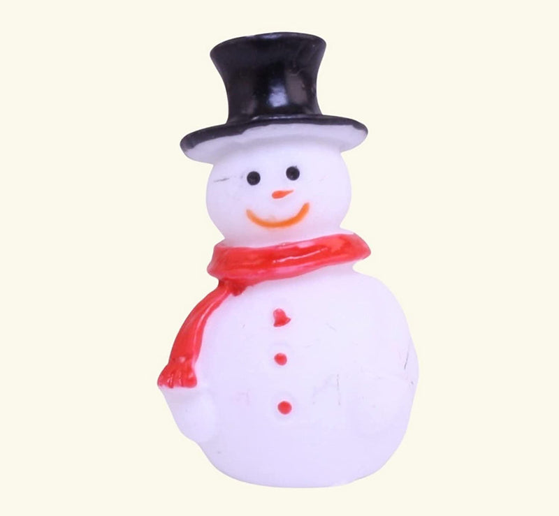 Quirks! craft supplies Retro Plastic Mini Snowman 1.25" - Set of 3