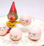 Quirks! craft supplies Sleepy Angel Head - 1" German Spun Cotton - Set of 8