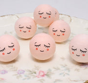 Quirks! craft supplies Sleepy Angel Head - 1" German Spun Cotton - Set of 8