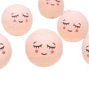 Quirks! craft supplies Sleepy Angel Head - 1" German Spun Cotton - Set of 8