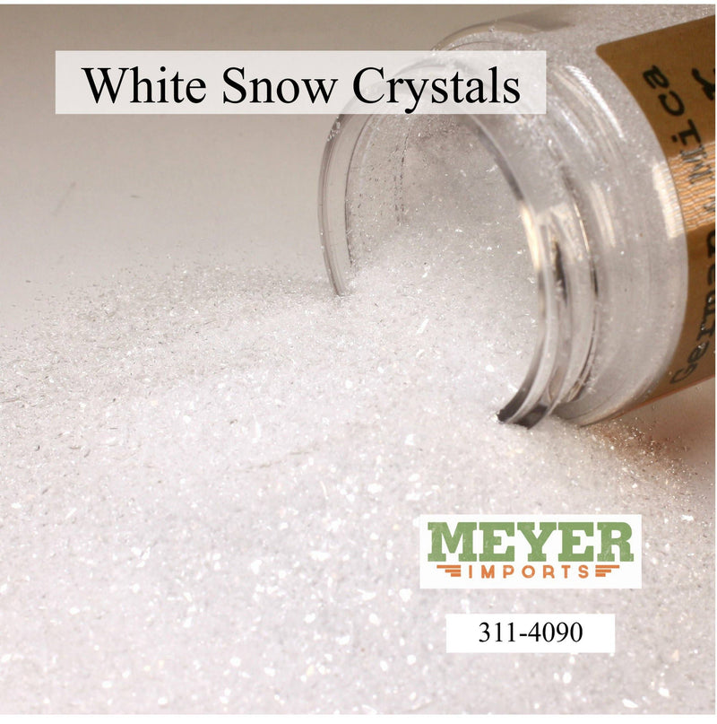 Quirks! craft supplies Snow White Icey German Glass Glitter Set - 3 Jars