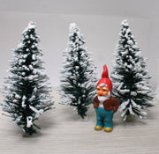 Quirks! craft supplies Snowy Forest Trees - 3" Tall - Green - Set of 3 Pcs