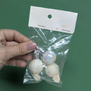 Quirks! craft supplies Vintage Iridescent Glass Ball Picks New Old Stock