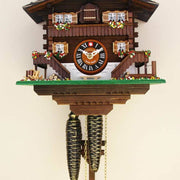 Quirks! Cuckoo Clock Classic Brienz Chalet in Amber Cuckoo Clock