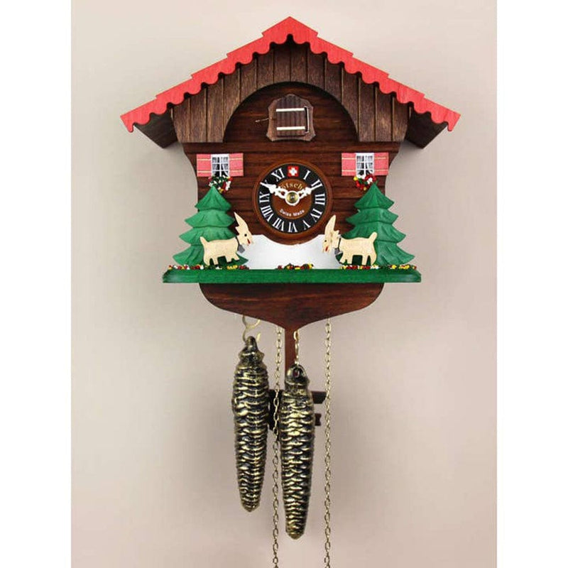 Quirks! Cuckoo Clock Goats At Play Chalet Cuckoo Clock