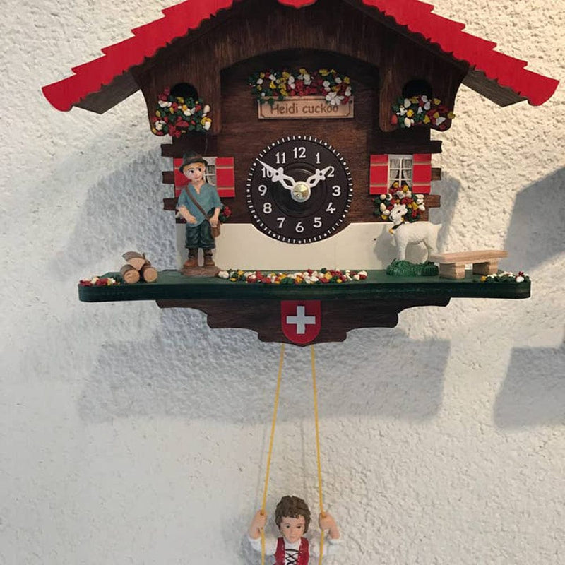 Quirks! Cuckoo Clock Heidi On the Swing Cuckoo Clock