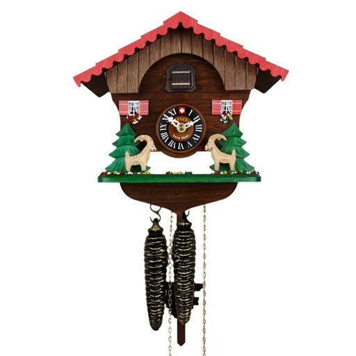 Quirks! Cuckoo Clock Leaping Ibex Chalet Cuckoo Clock