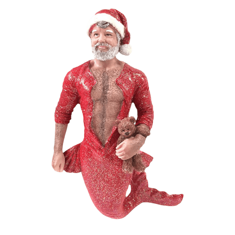 Quirks! December Diamonds Christmas, Seasonal Decor Merman Bedtime Santa by December Diamonds