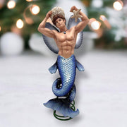 Quirks! December Diamonds Christmas, Seasonal Decor Merman Blue Angel Tree Topper by December Diamonds - New for 2024
