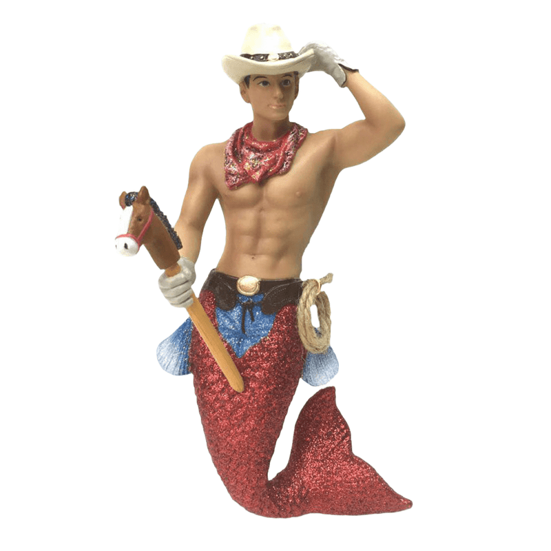 Quirks! December Diamonds Christmas, Seasonal Decor Merman CowPoke by December Diamonds