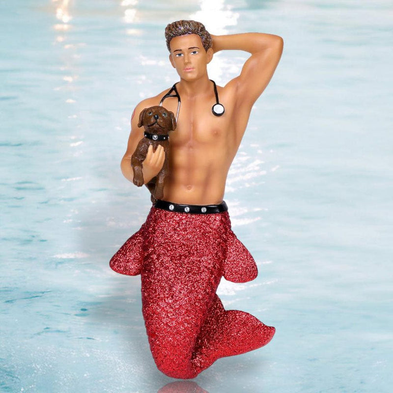 Quirks! December Diamonds Christmas, Seasonal Decor Merman Dr. Pet-A-Vet by December Diamonds