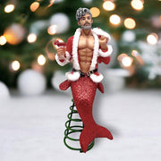 Quirks! December Diamonds Christmas, Seasonal Decor Merman Hey Santa! Tree Topper by December Diamonds
