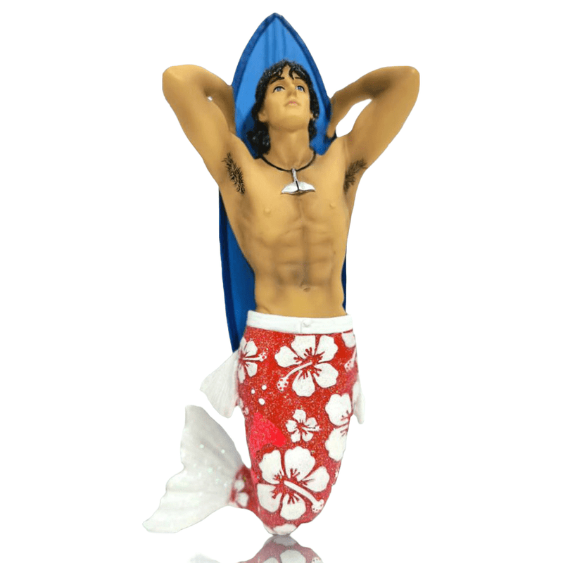 Quirks! December Diamonds Christmas, Seasonal Decor Merman Hung 10 by December Diamonds