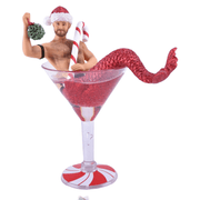 Quirks! December Diamonds Christmas, Seasonal Decor Merman Mistletoe Santa by December Diamonds