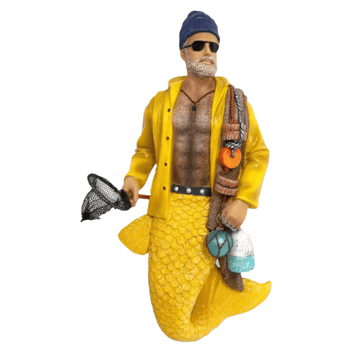 Quirks! December Diamonds Christmas, Seasonal Decor Merman Monty Fisherman by December Diamonds