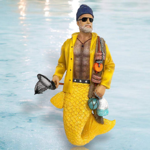 Quirks! December Diamonds Christmas, Seasonal Decor Merman Monty Fisherman by December Diamonds
