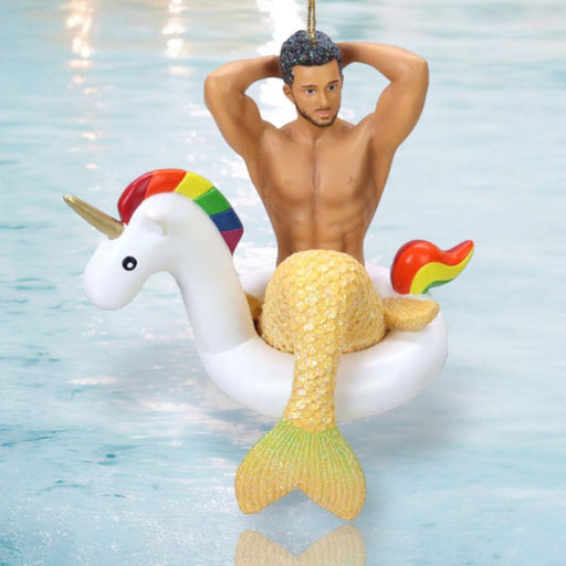 Quirks! December Diamonds Christmas, Seasonal Decor Merman Mr Unicorn by December Diamonds