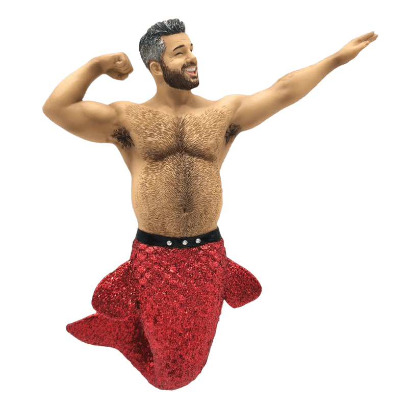 Quirks! December Diamonds Christmas, Seasonal Decor Merman Muscle Beach II by December Diamonds