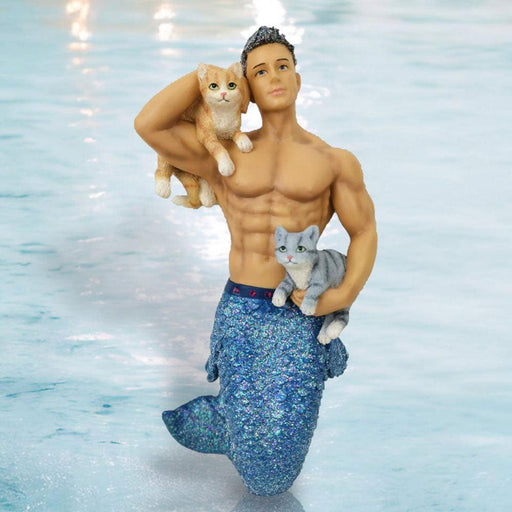 Quirks! December Diamonds Christmas, Seasonal Decor Merman Pet The Puss by December Diamonds