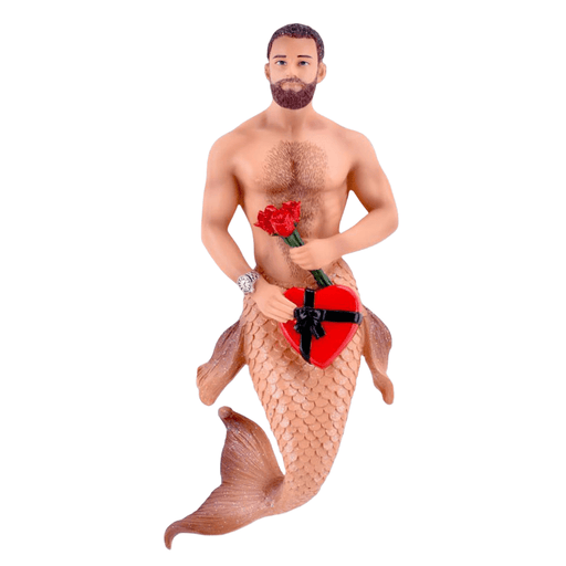 Quirks! December Diamonds Christmas, Seasonal Decor Merman Rosebud by December Diamonds