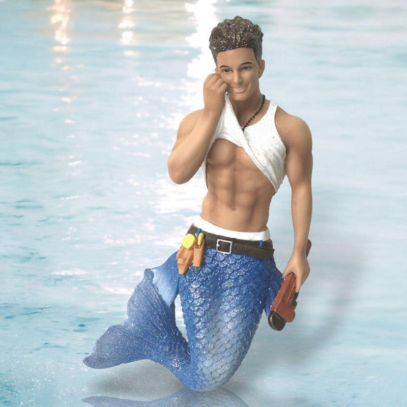 Quirks! December Diamonds Christmas, Seasonal Decor RETIRING Merman Plumbers Crack by December Diamonds