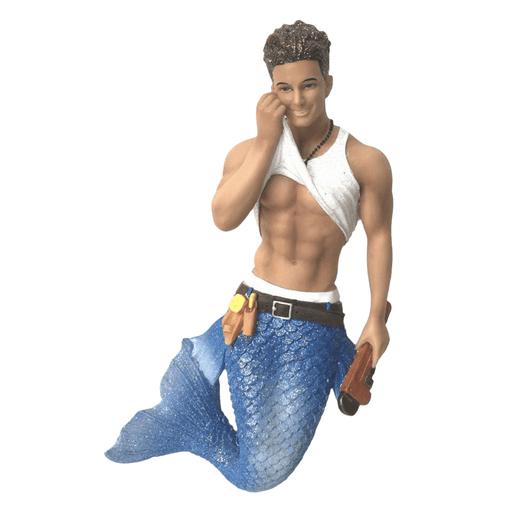 Quirks! December Diamonds Christmas, Seasonal Decor RETIRING Merman Plumbers Crack by December Diamonds