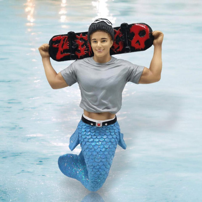 Quirks! December Diamonds Christmas, Seasonal Decor RETIRING Merman Sk8r Boy by December Diamonds