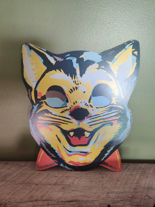 Quirks! Decor Vampire Cat Halloween Wood Cutout - 6"