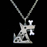 Quirks! Earrings and Accessories Fido Pendant by Chickenscratch