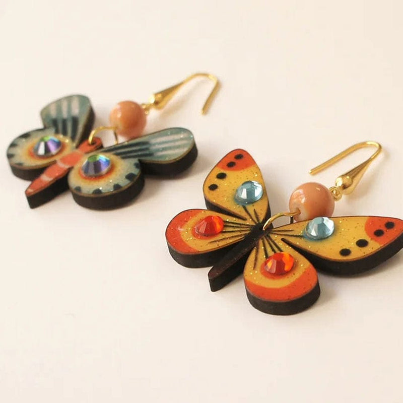 Quirks! Earrings and Accessories, Laliblue Spring and Easter Multicolor Butterfly Earrings by Laliblue