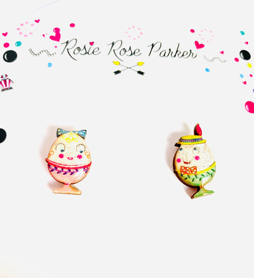 Quirks! Earrings and Accessories Little Easter Egg Studs by Rosie Rose Parker
