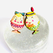 Quirks! Earrings and Accessories Little Easter Egg Studs by Rosie Rose Parker
