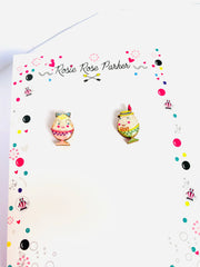 Quirks! Earrings and Accessories Little Easter Egg Studs by Rosie Rose Parker