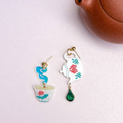 Quirks! Earrings and Accessories Morning Tea Mismatch Acrylic Earrings