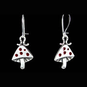 Quirks! Earrings and Accessories Mushroom Earrings by Chickenscratch